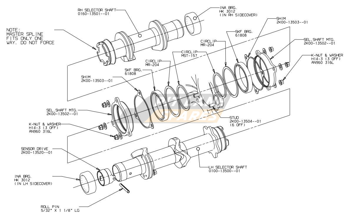 SELECTOR SHAFT ASSEMBLY